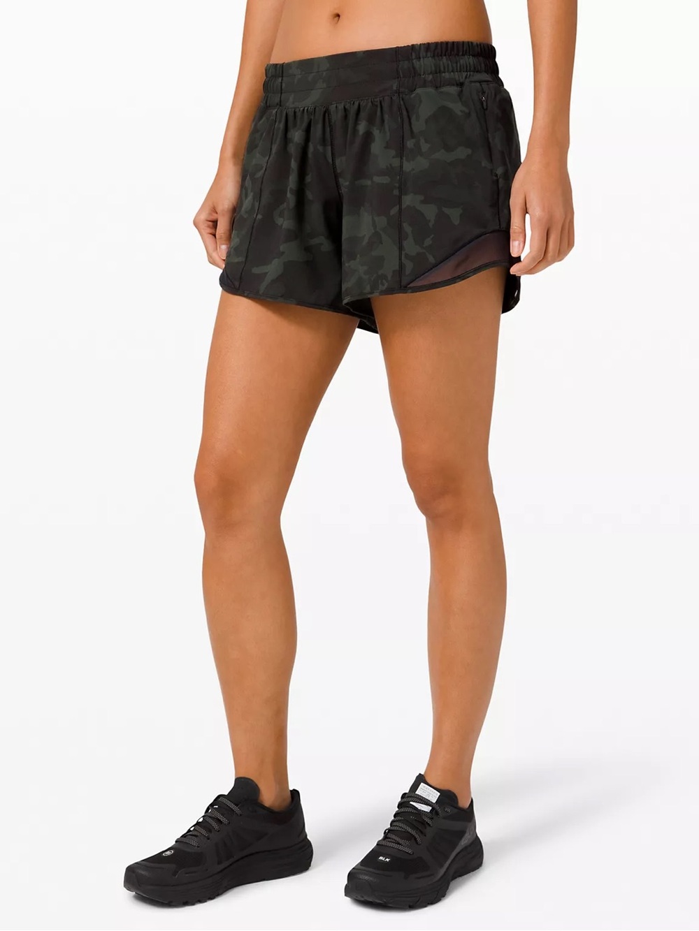 Lululemon Hotty Hot Green Camo Shorts